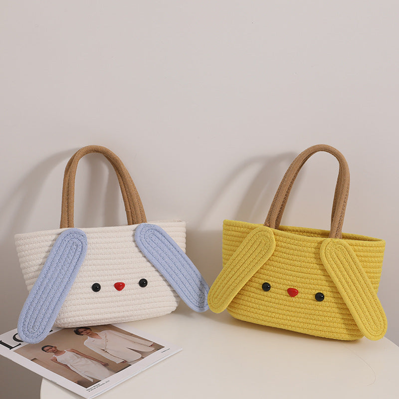 Verspielte Stofftasche mit Tiermotiv Skanto