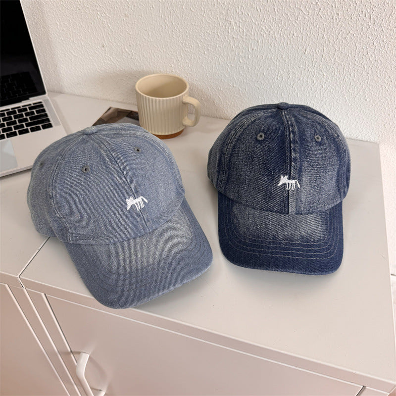 Herren Lässige Grafik Denim-Baseballkappe Skanto