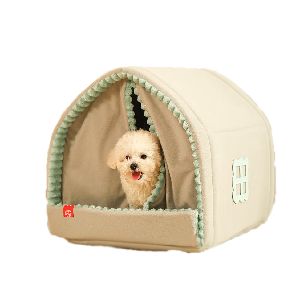 Gemütliches umzäuntes Hundebett