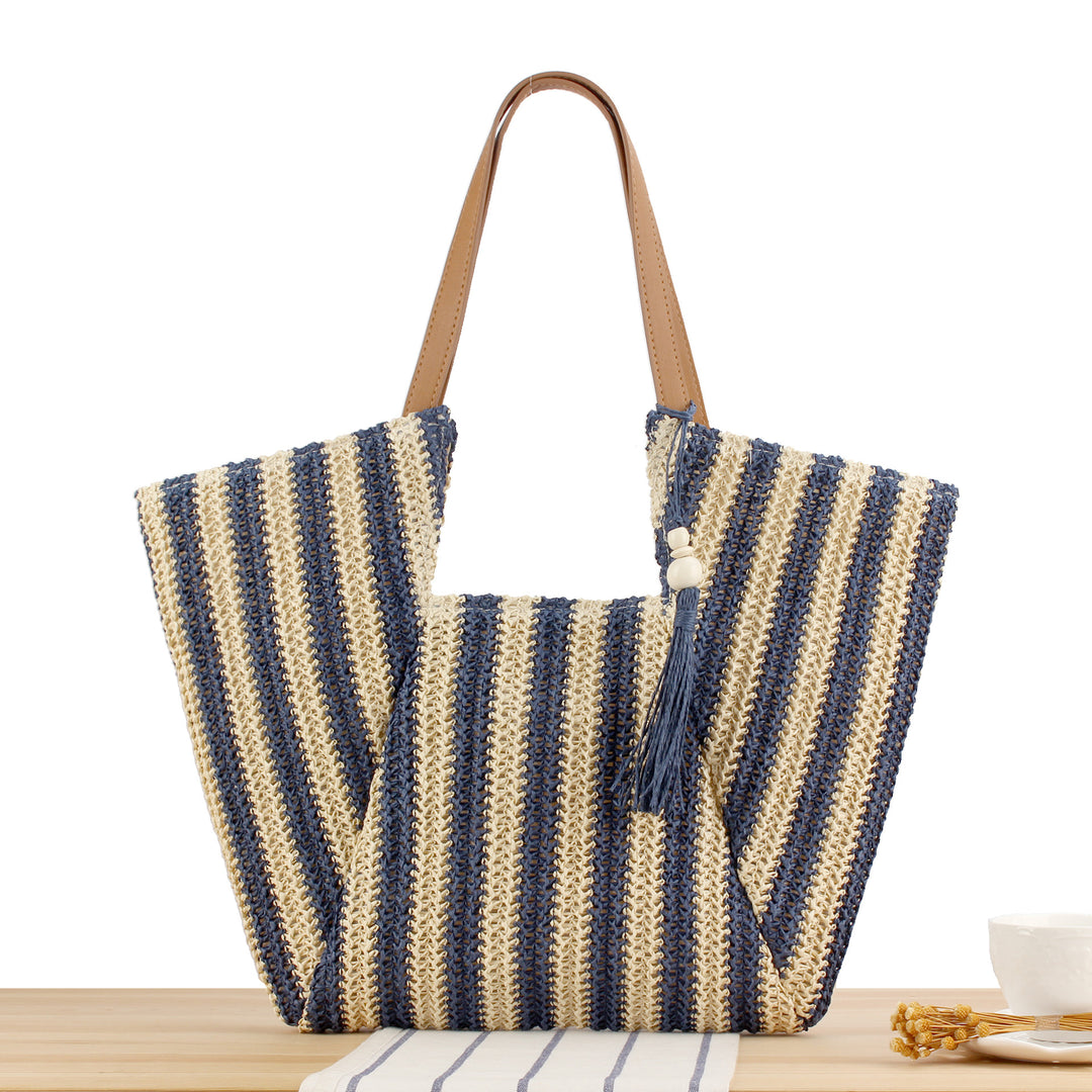 Moderne Markt-Crossover-Tasche mit eleganten Fransen Skanto