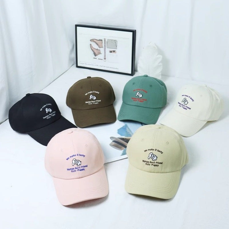 Damen-Baseballkappe mit Welpenmotiv und Stickerei Skanto