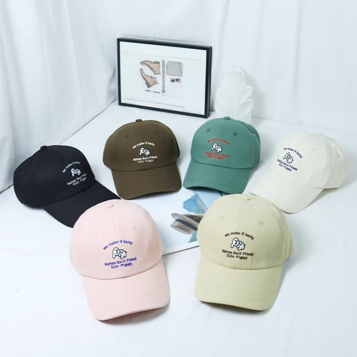 Damen-Baseballkappe mit Welpenmotiv und Stickerei Skanto