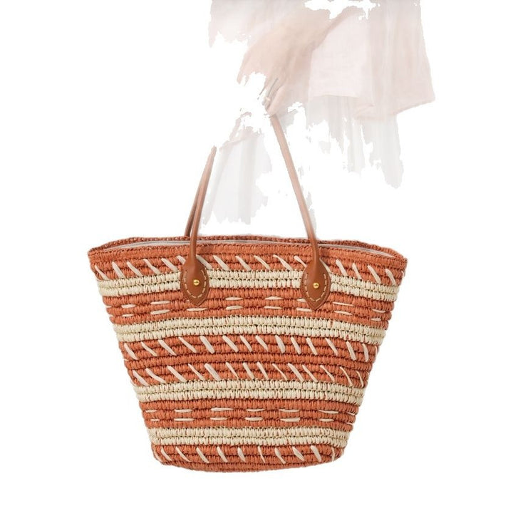 Strandtasche aus gewebtem Naturmaterial Skanto
