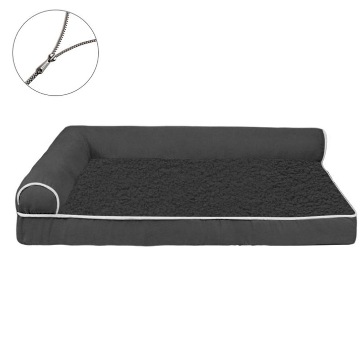 Verstärktes Plüsch-Lounge-Hundebett