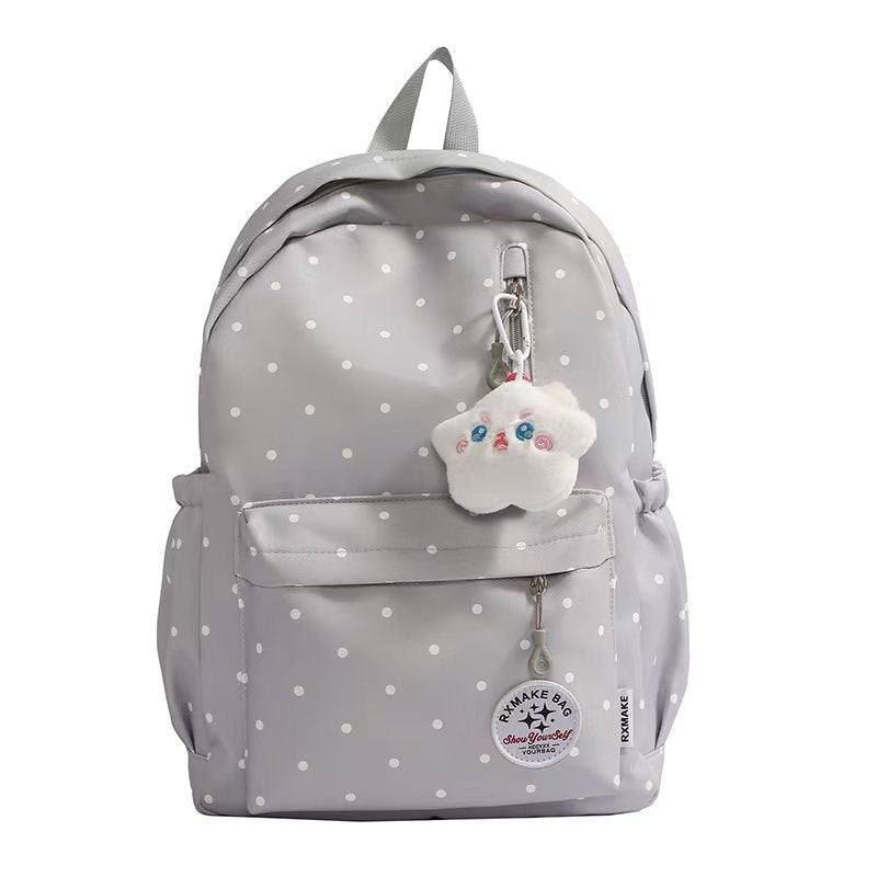 Verspielter Rucksack mit Tupfenmuster Skanto