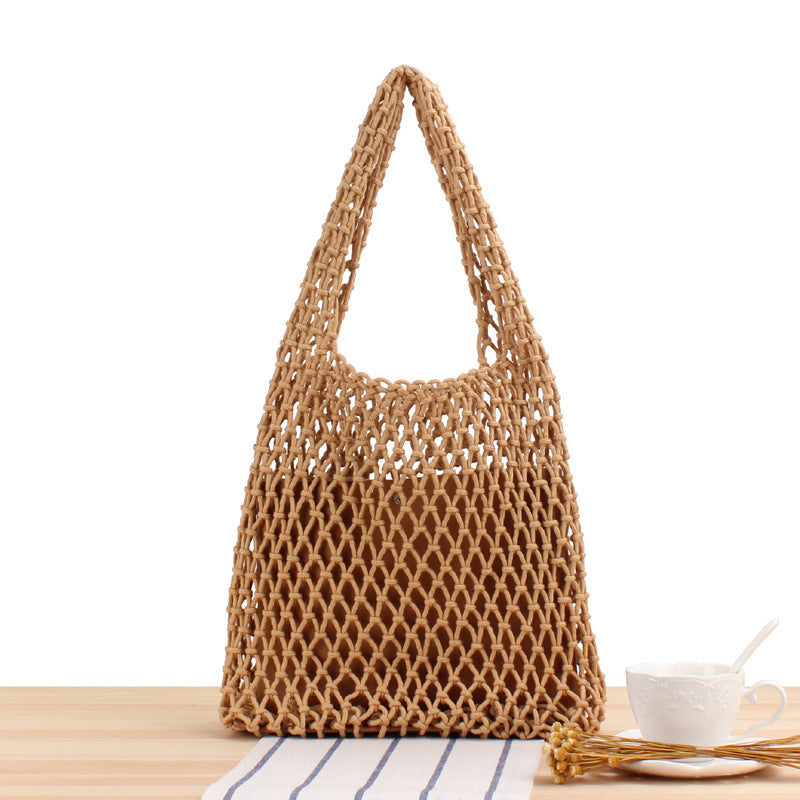 Netztasche Handgemacht Naturmaterial Skanto