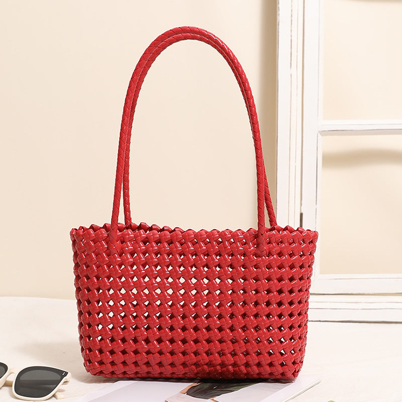 Geflochtene Strandtasche mit praktischem Faltmechanismus Skanto