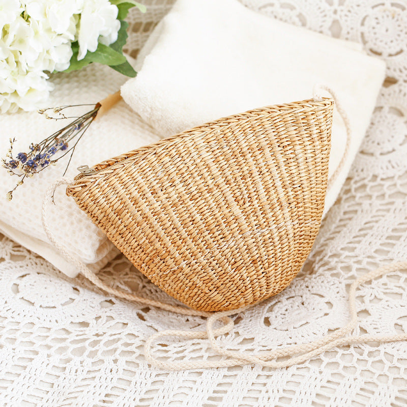 Rattan-Strohtasche mit verstellbarem Riemen Skanto