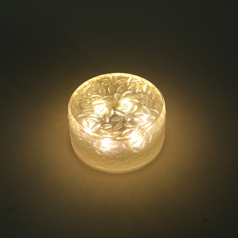 LED-Solar-Bodenleuchten aus mattiertem Glas Skanto