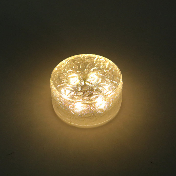 LED-Solar-Bodenleuchten aus mattiertem Glas Skanto