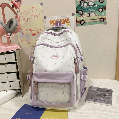 Multifunktionaler Schulrucksack mit Sternenprint Skanto