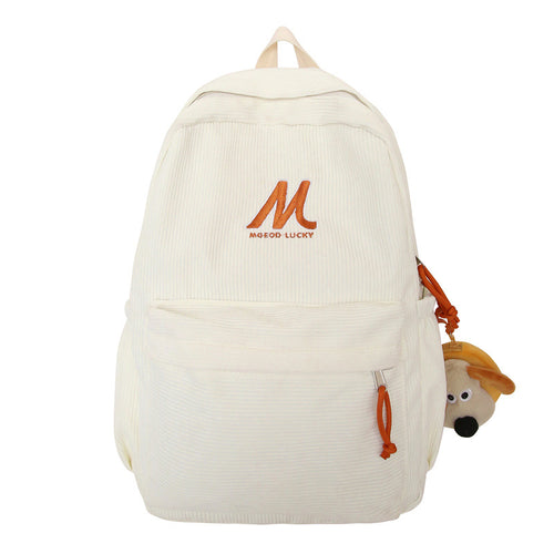 Lässiger Schulrucksack mit Plüsch-Textur Skanto