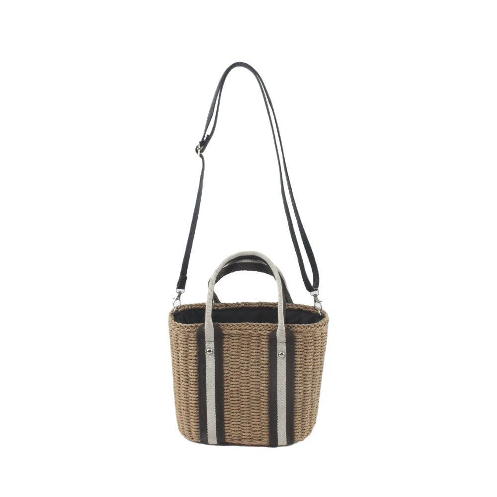 Moderne Handtasche im Korbflecht-Design Skanto