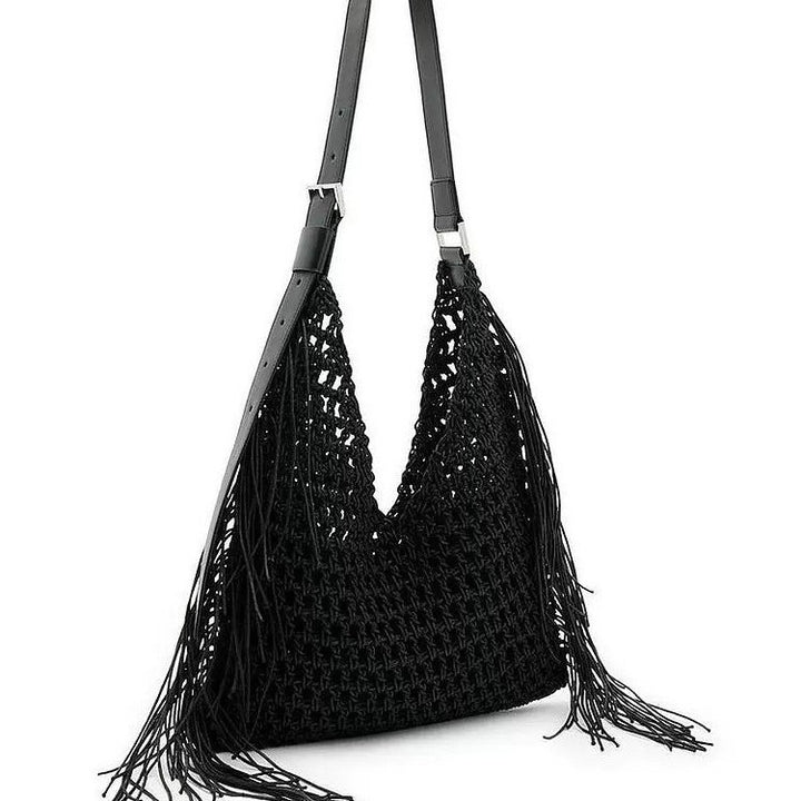 Leichte Makramee-Schultertasche Skanto