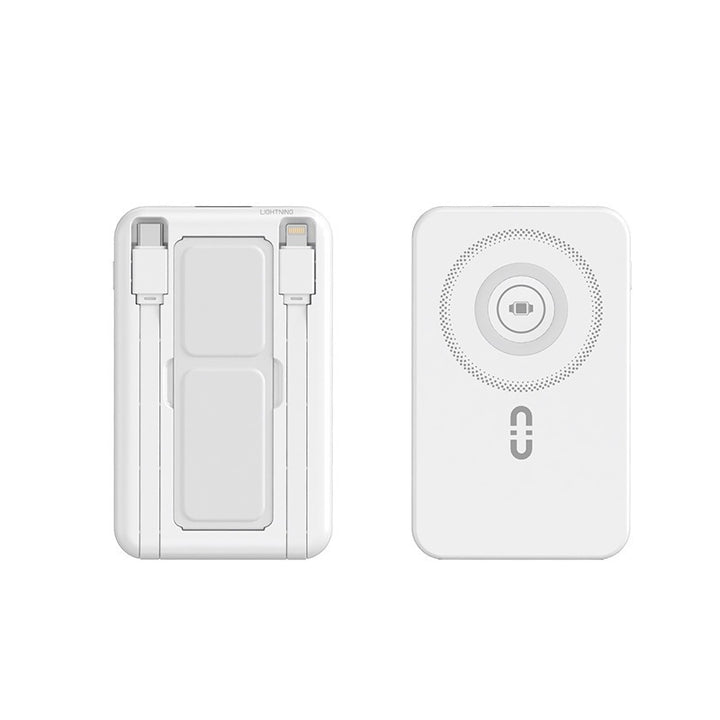 Tragbare Powerbank mit integriertem Qi-Laden und magnetischer Verbindung Skanto