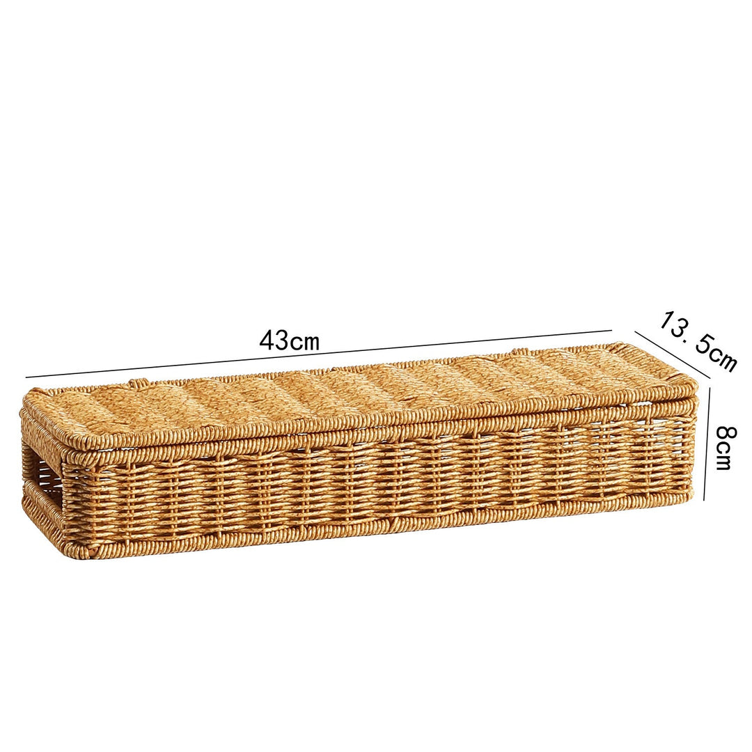 Handgemachter ovaler Rattan-Aufbewahrungskorb Skanto