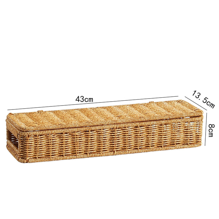 Handgemachter ovaler Rattan-Aufbewahrungskorb Skanto