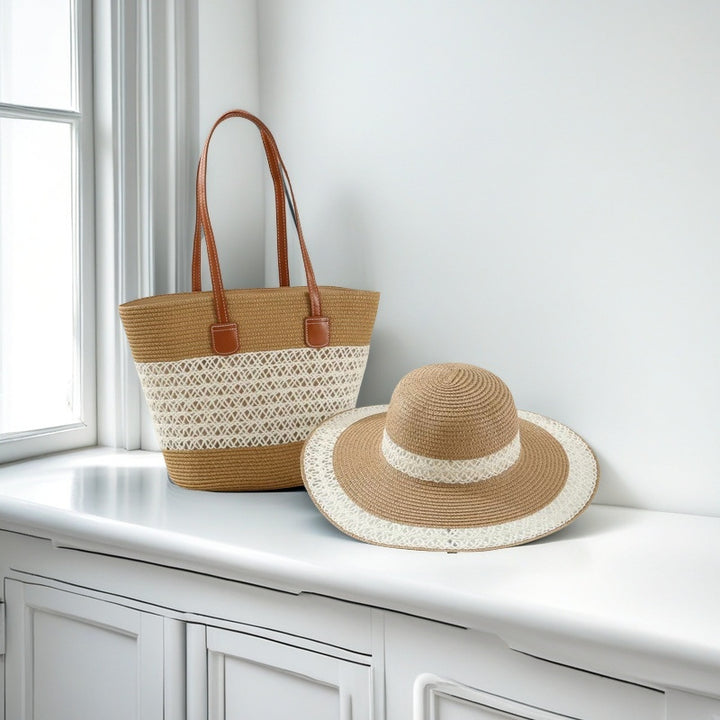 Strandtasche und Sonnenhut Skanto