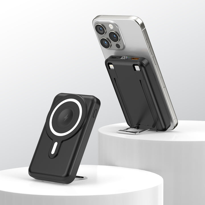 Tragbare magnetische Powerbank mit Ständer Skanto