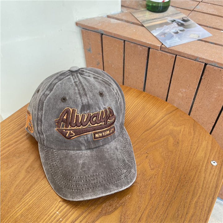 Vintage-inspirierte Distressed Baumwoll-Baseballkappe für Herren Skanto