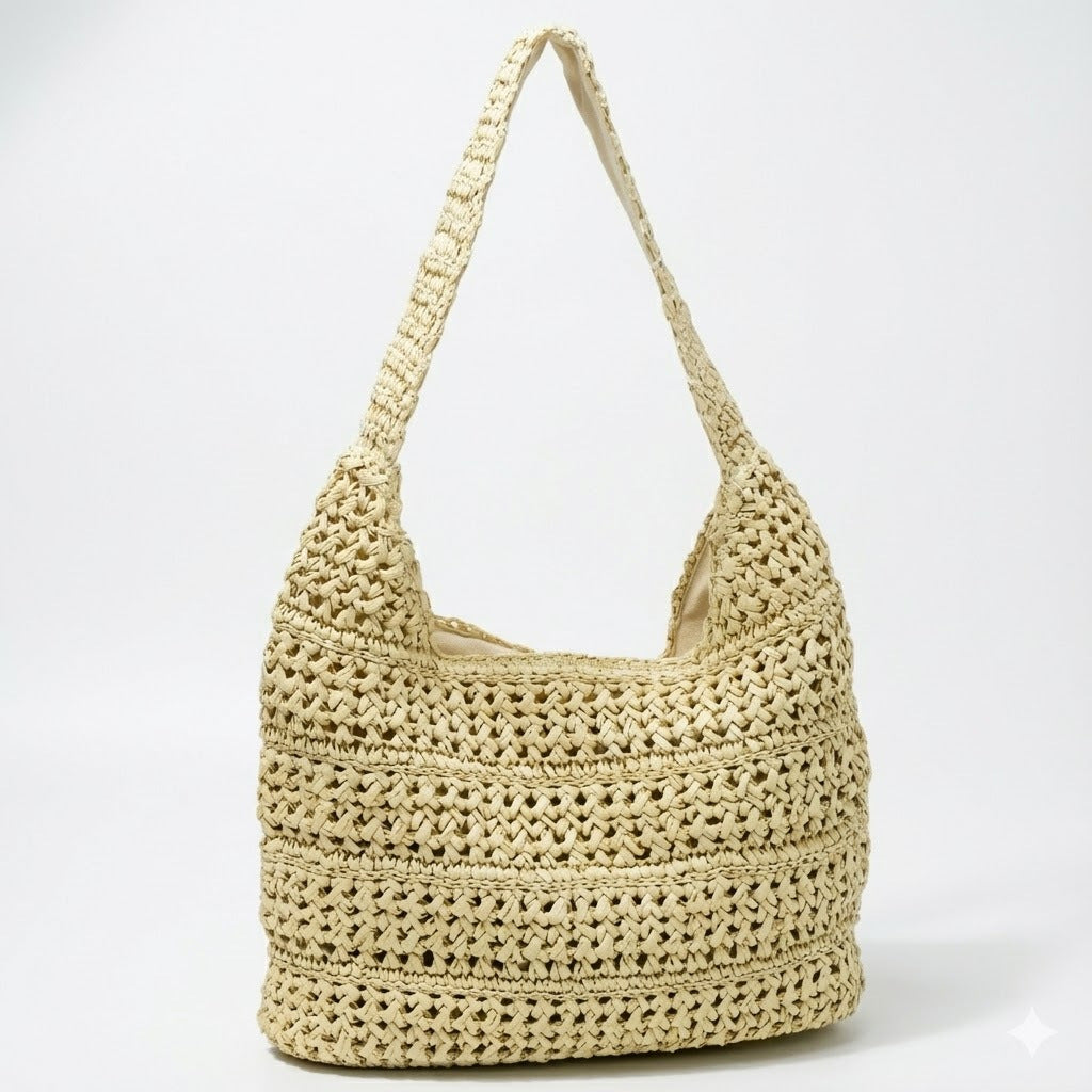 Hobo Bag aus handgeknüpftem Material Skanto