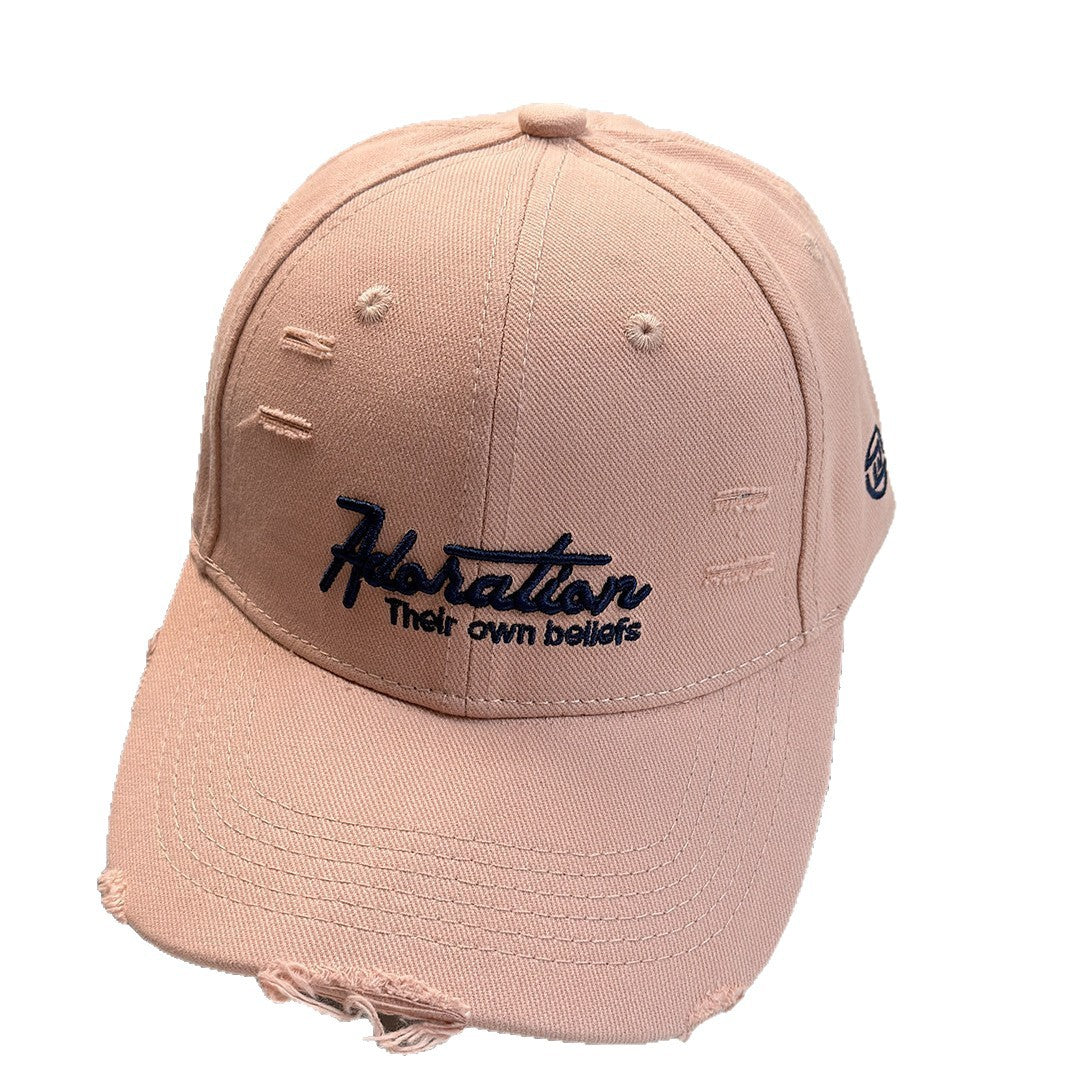 Damen bestickte Baseball Cap im Used-Look Skanto