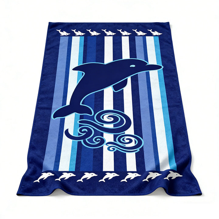 Strandtuch mit farbenfrohem Streifenmuster Skanto