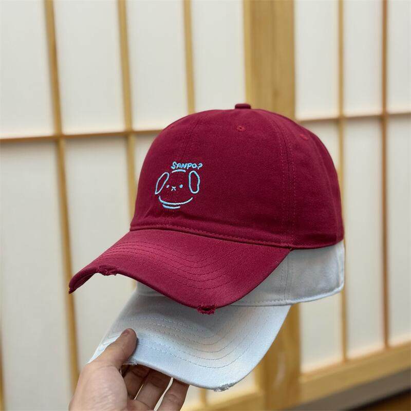 Damen Lässige Baseballkappe mit Charakterstickerei Skanto
