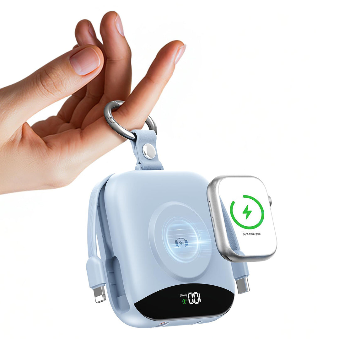 Tragbare kabellose Ladestation mit Powerbank Skanto