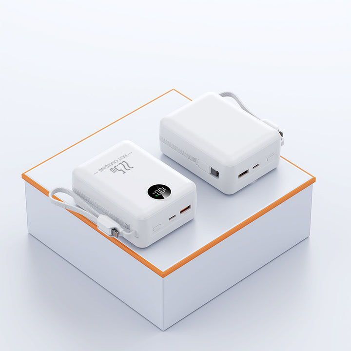 Tragbare Powerbank mit LCD-Bildschirm und multifunktionaler Konnektivität Skanto