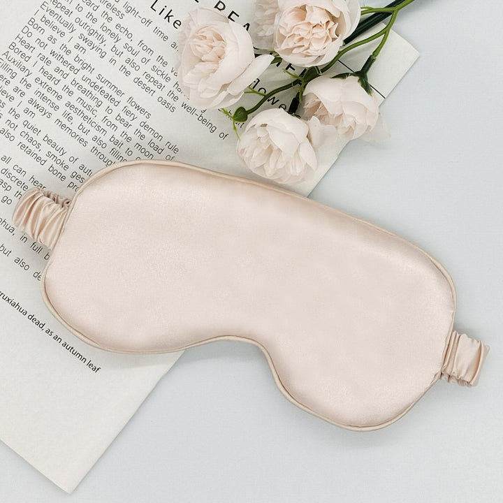 Seidenähnliche Schlafmaske für Damen mit extra Polsterung und elastischer Satinkordel Skanto