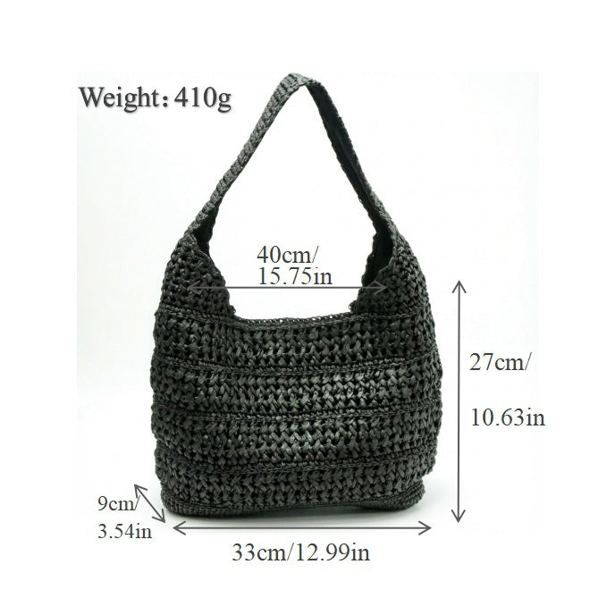 Hobo Bag aus handgeknüpftem Material Skanto