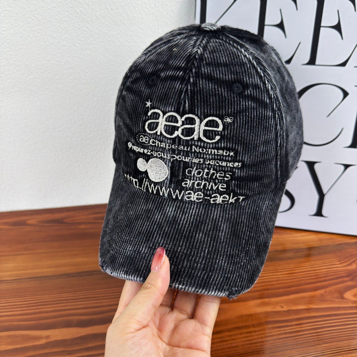 Damen Distressed Cord Baseballkappe Skanto