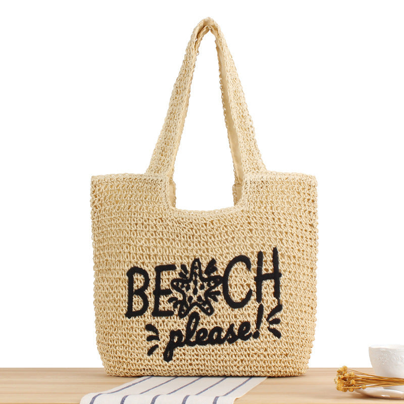 Strandtasche mit kreativem Text und strapazierfähigem Material Skanto