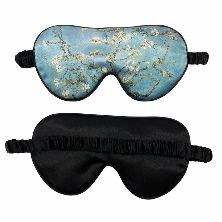 Unisex weiche ergonomische Schlafmaske mit konturiertem Augenbereich und verstellbarem Gummiband Skanto