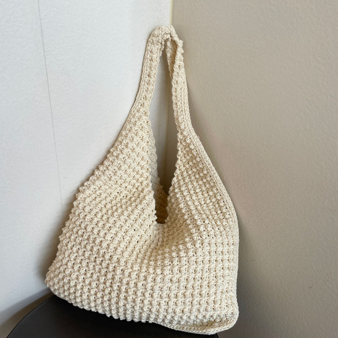 Großer handgemachter Baumwoll-Shopper Skanto