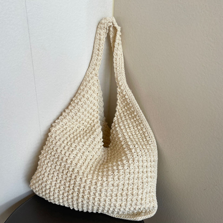 Großer handgemachter Baumwoll-Shopper Skanto