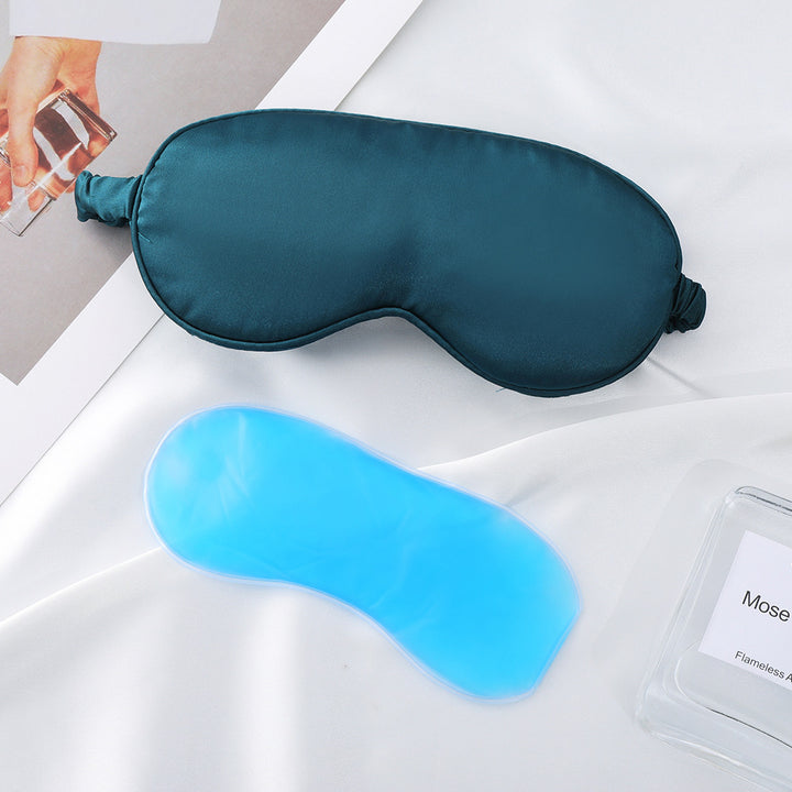 Nan Seidenweiche Schlafmaske für Damen mit herausnehmbarem Gel-Kühlpad und verstellbarem Komfortband Skanto