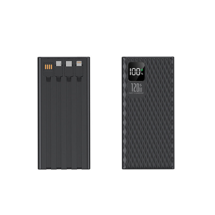 Hochleistungs-Powerbank mit integrierten Schnellladeanschlüssen und LCD-Bildschirm Skanto