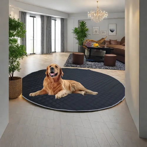Extra großes rundes gestepptes Matten-Hundebett