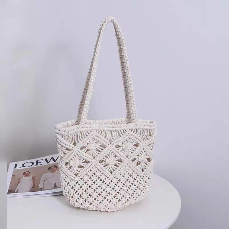 Handgeknüpfte Kunstfasertasche Skanto