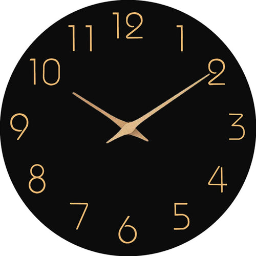 Skanto | Einfache Farbige Geräuschlose Wanduhr 12 Zoll