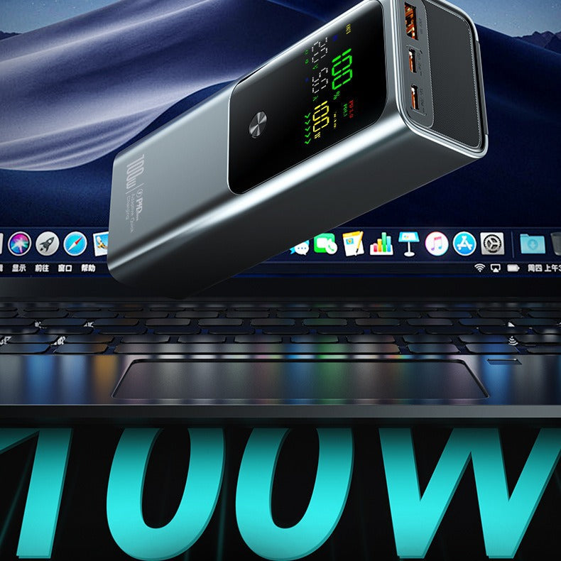 Hochleistungs-Powerbank mit LCD-Display und Schnellladefunktion Skanto