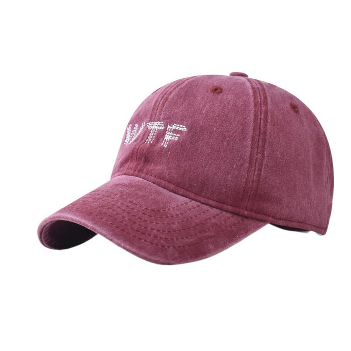 Lässige Distressed-Denim-Baseballkappe für Damen Skanto