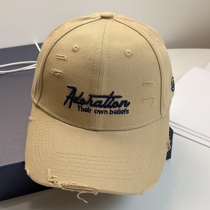 Damen bestickte Baseball Cap im Used-Look Skanto