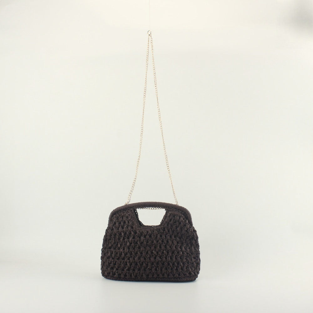 Feine Handtasche mit Metallkette Skanto