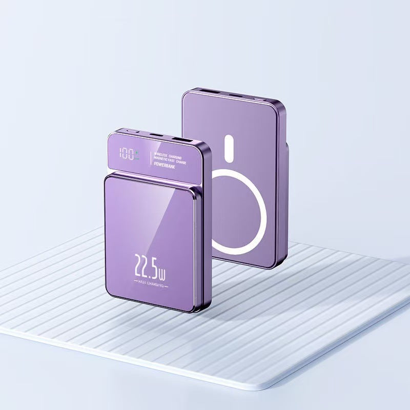 Tragbare Schnelllade-Powerbank mit LCD-Bildschirm Skanto