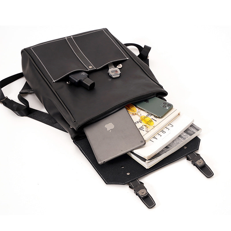 Vielseitiger Lederrucksack Skanto