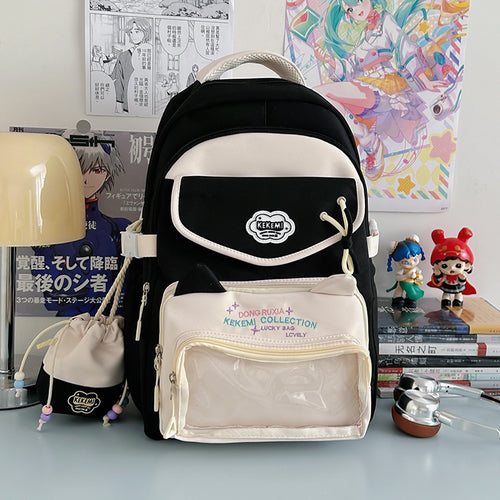 Niedlicher Schulrucksack mit Katzenohren