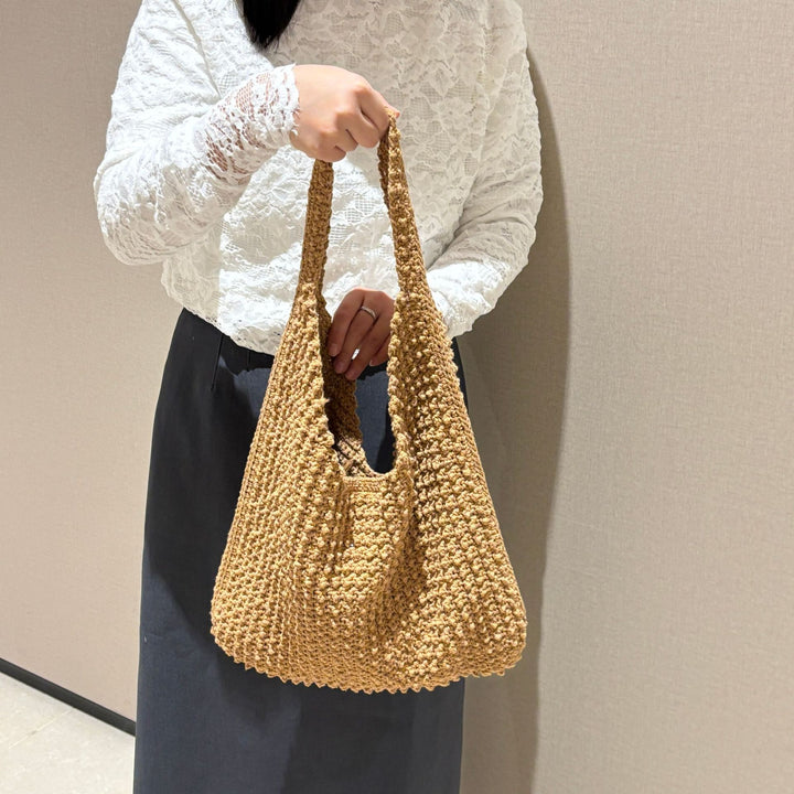 Großer handgemachter Baumwoll-Shopper Skanto
